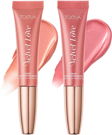 ZOEVA Velvet Love Liquid Highlighting Blush Liquid Blush with a brightening effect