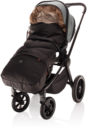 Zopa Fluffy Combi Night Black footmuff