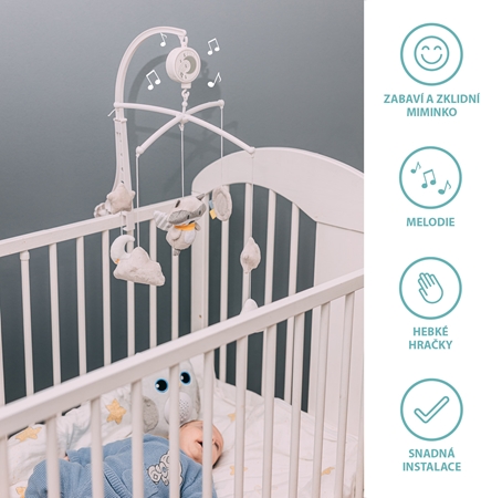 Zopa Music Mobile Bear kolotoč na postýlku
