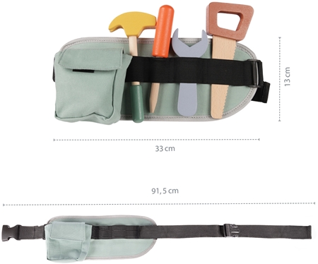 Zopa Wooden Tools With a Belt lelu puinen