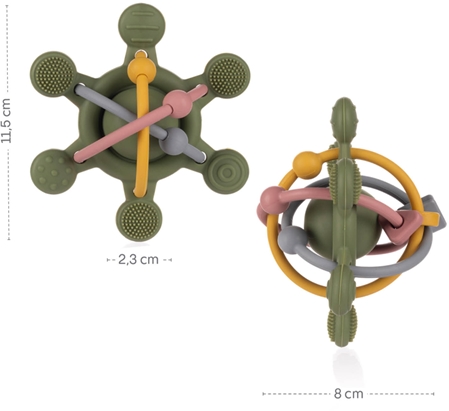 Zopa Silicone Rattle chrastítko s kousátkem