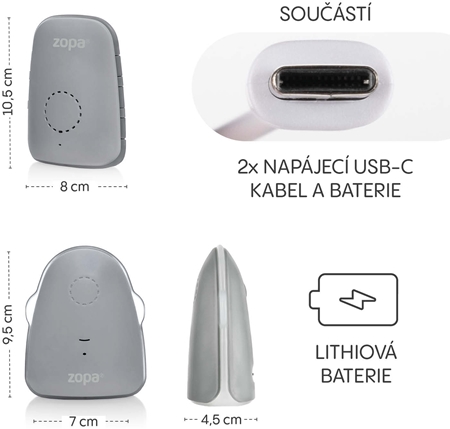 Zopa Digital Audiomonitor Watcher audio chůvička