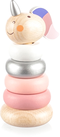 Zopa Wooden Unicorn pirámide de aros de madera