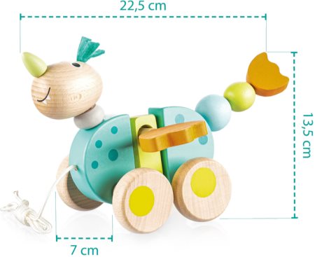 Zopa Wooden Pull Toy Ziehspielzeug aus Holz