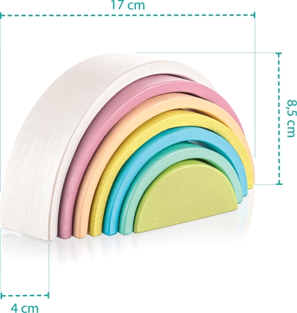 Zopa Wooden Rainbow skládací duha ze dřeva
