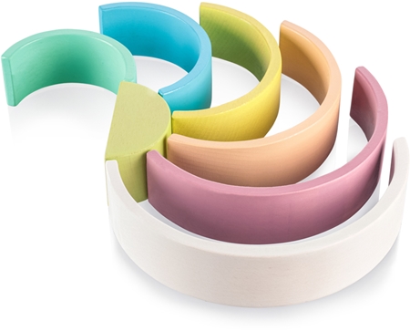 Zopa Wooden Rainbow skládací duha ze dřeva