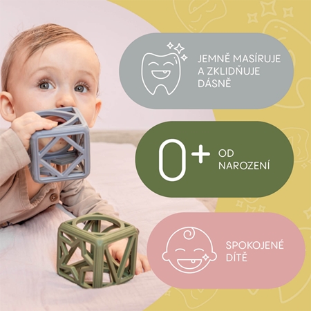Zopa Silicone Teether Square hryzadielko