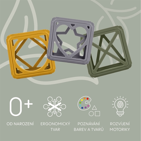Zopa Silicone Teether Square hryzadielko
