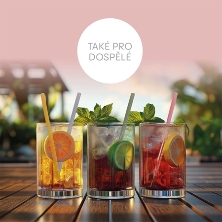 Zopa Silicone Straw silikonové brčko + kartáč