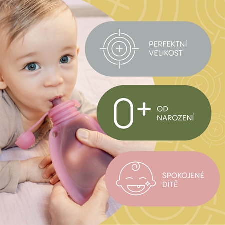 Zopa Silicone Refillable Baby Food Pouch kapsička na jídlo