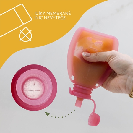 Zopa Silicone Refillable Baby Food Pouch kapsička na jídlo
