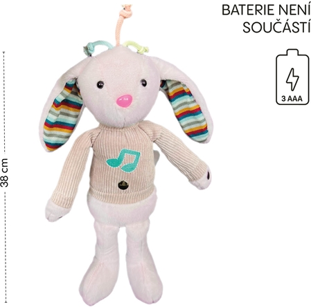 Zopa Plush Interactive Buddy Rabbit interaktívna plyšová hračka