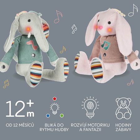 Zopa Plush Interactive Buddy Rabbit interaktívna plyšová hračka