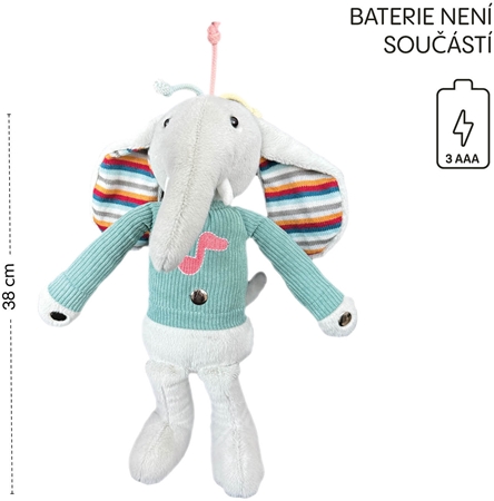 Zopa Plush Interactive Buddy Elephant interaktívna plyšová hračka