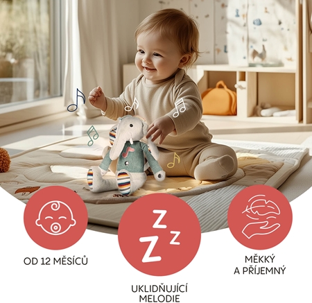 Zopa Plush Interactive Buddy Elephant interaktívna plyšová hračka