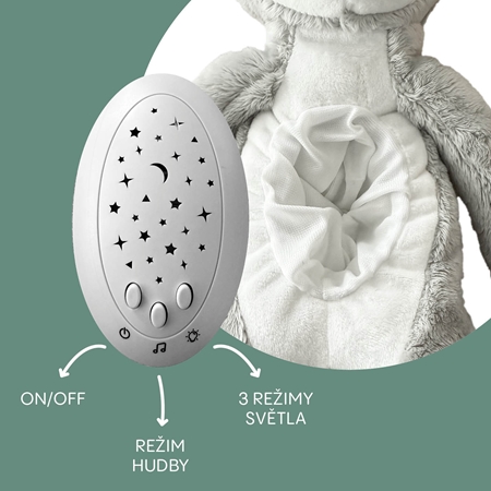 Zopa Plush Sleepy Toy with Projector and Melodies Monkey projektor s melodií