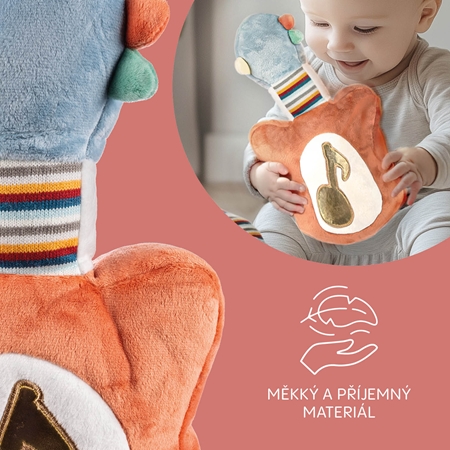 Zopa Plush Musical Toy 3 in 1 My First Guitar plyšová hračka s melodií