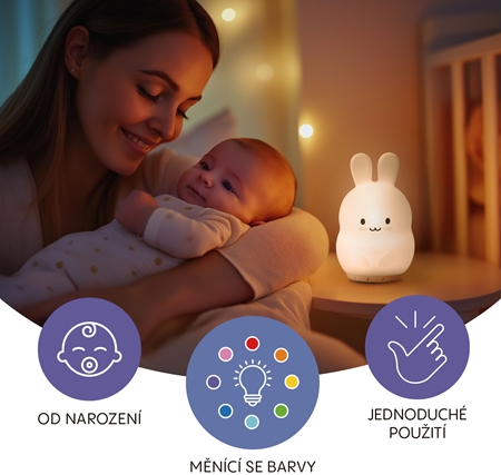 Zopa Silicone LED Lamp Size M noční světlo