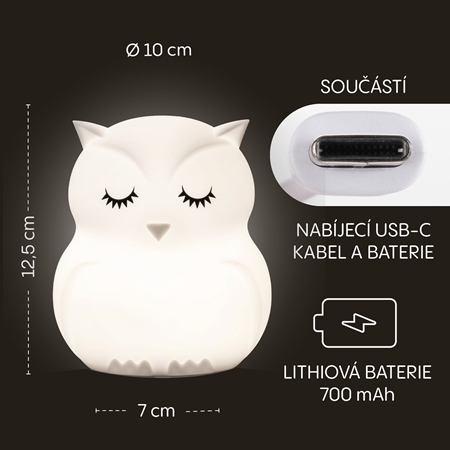 Zopa Silicone LED Lamp Size M noční světlo