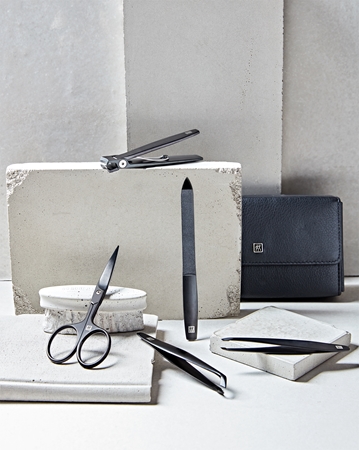 Zwilling Premium Black kit manucure pour homme