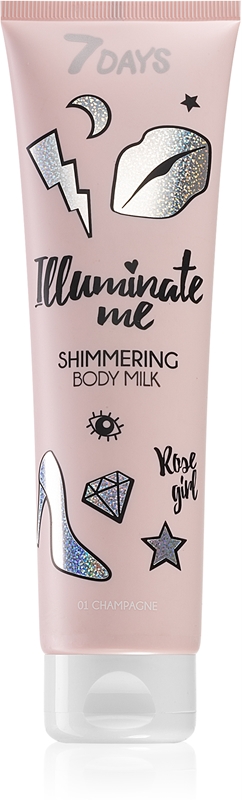 7DAYS ILLUMINATE ME Rose Girl lait corporel illuminateur | notino.fr