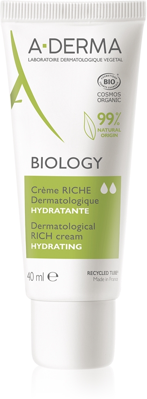 A-Derma Biology crema nutriente idratante per pelli sensibili secche e ...