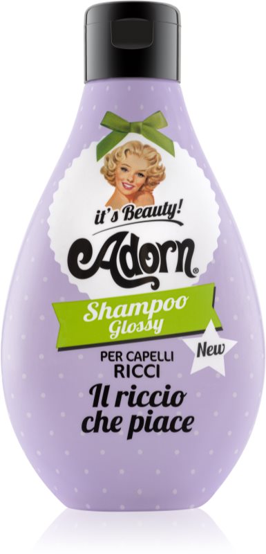 Adorn glossy shampoo shampoing pour cheveux bouclés et frisés pour