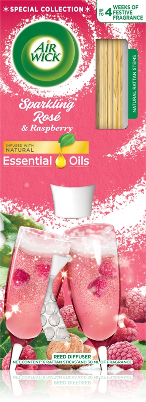 Air Wick Reed Diffuser Sparkling Rose & Raspberry aроматизиращ дифузер ...