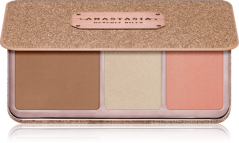 Misslyn Make-up Set Mit 3 Paletten – Rouge, Highlighter, Bronzer, Inkl. Spiegel, Für Jeden Look