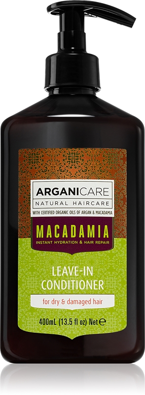 ArganiCARE Leave-In Conditioner Mit Macadamia-Öl – 400 Ml, Für Lockiges & Trockenes Haar