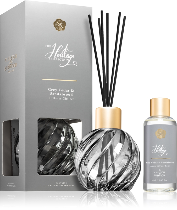 Ashleigh & Burwood Diffusore In Vetro Art Déco – Fragranza Pepe Nero E Ambra – 150 Ml Con Ricarica
