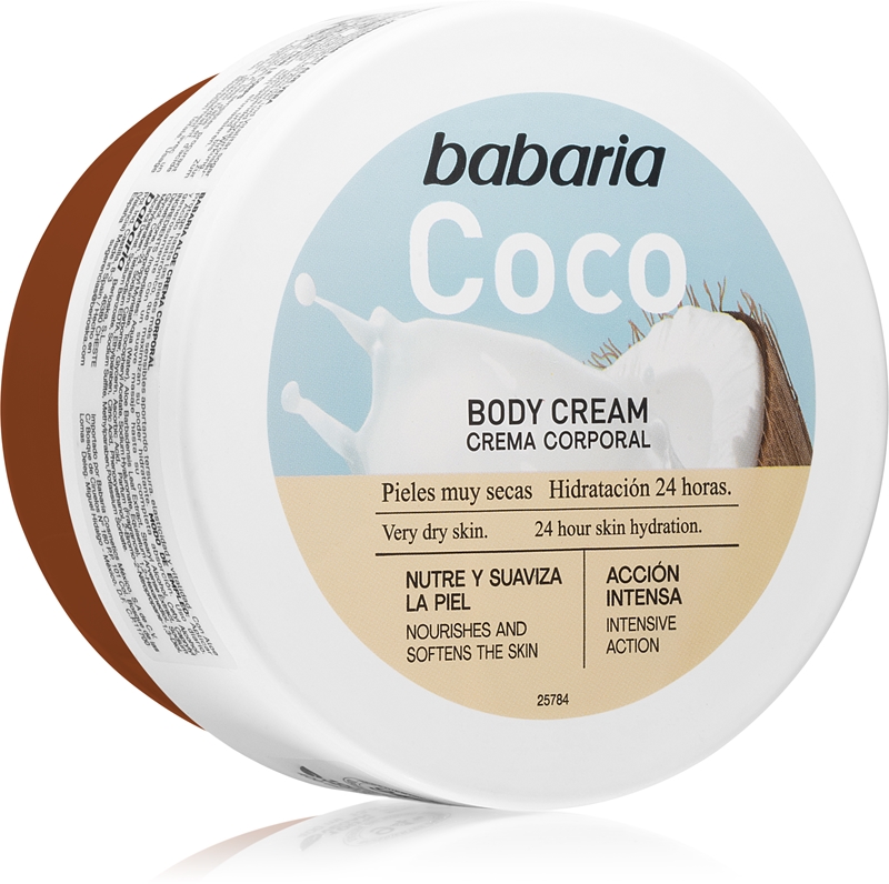 Babaria Coconut body cream for very dry skin notino.co.uk