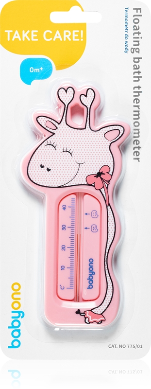 Babyono Thermomètre De Bain Flottant - Girafe Blanc/Bleu - Pour Bébé
