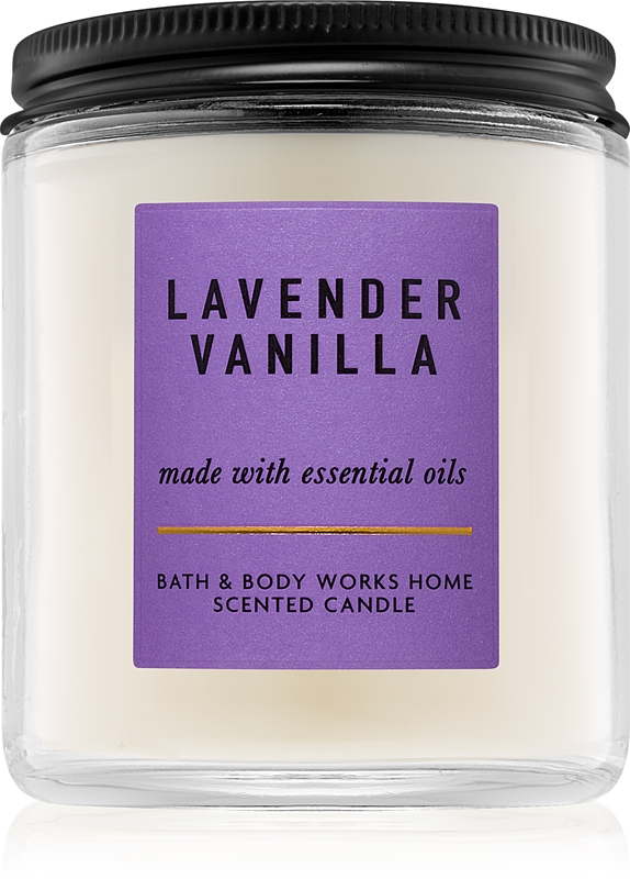 Bath And Body Works Lavender Vanilla Scented Candle With Essential Oils Notino Ie