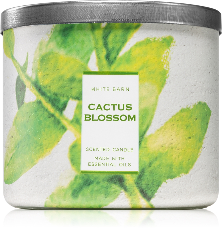Bath & Body Works Cactus Blossom scented candle With Essential Oils