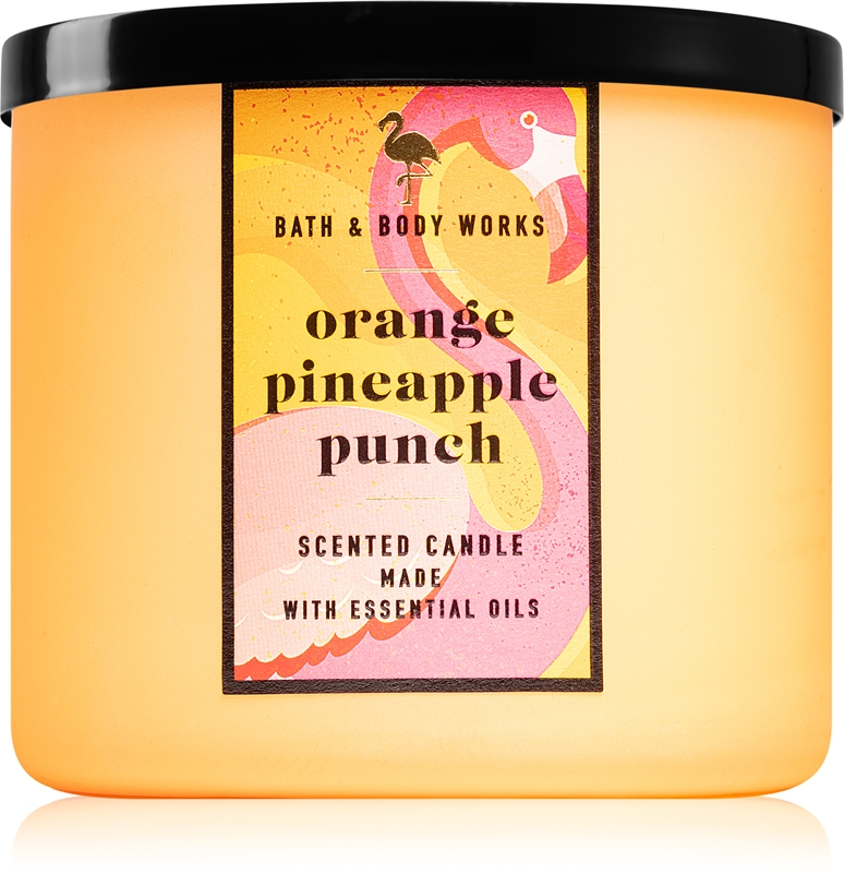 Bath & Body Works Orange Pineapple Punch scented candle with essential ...