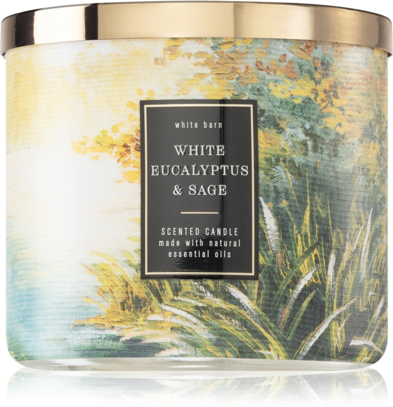 Bath & Body Works White Eucalyptus & Sage scented candle notino.ie