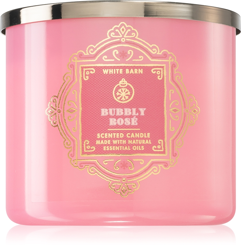 Bath & Body Works Bubbly Rosé scented candle with essential oils ...