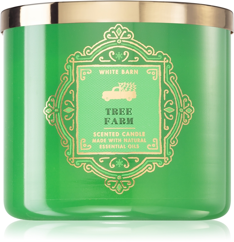 Bath & Body Works Tree Farm scented candle with essential oils notino.ie
