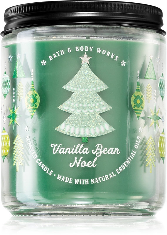 Bath & Body Works Vanilla Bean Noel scented candle With Essential Oils