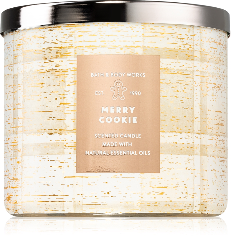 Bath & Body Works Merry Cookie bougie parfumée notino.fr