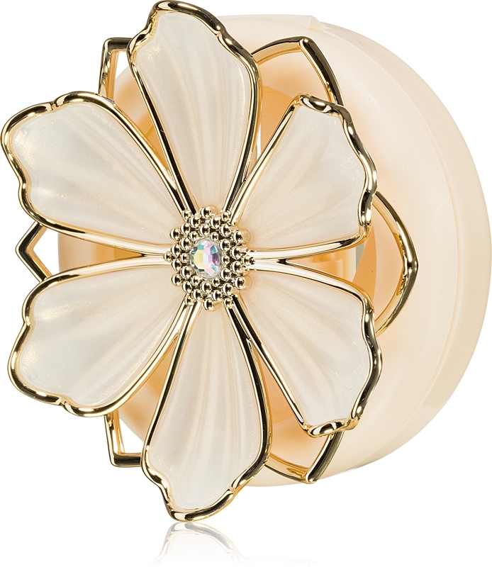 Bath & Body Works Metallic Flower car air freshener holder without