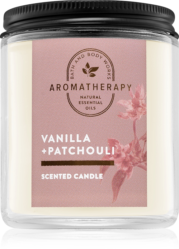 Bath & Body Works Vanilla and Patchouli kvapioji žvakė notino.lt