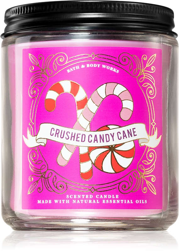 Bath & Body Works Crushed Candy Cane scented candle I. notino.co.uk
