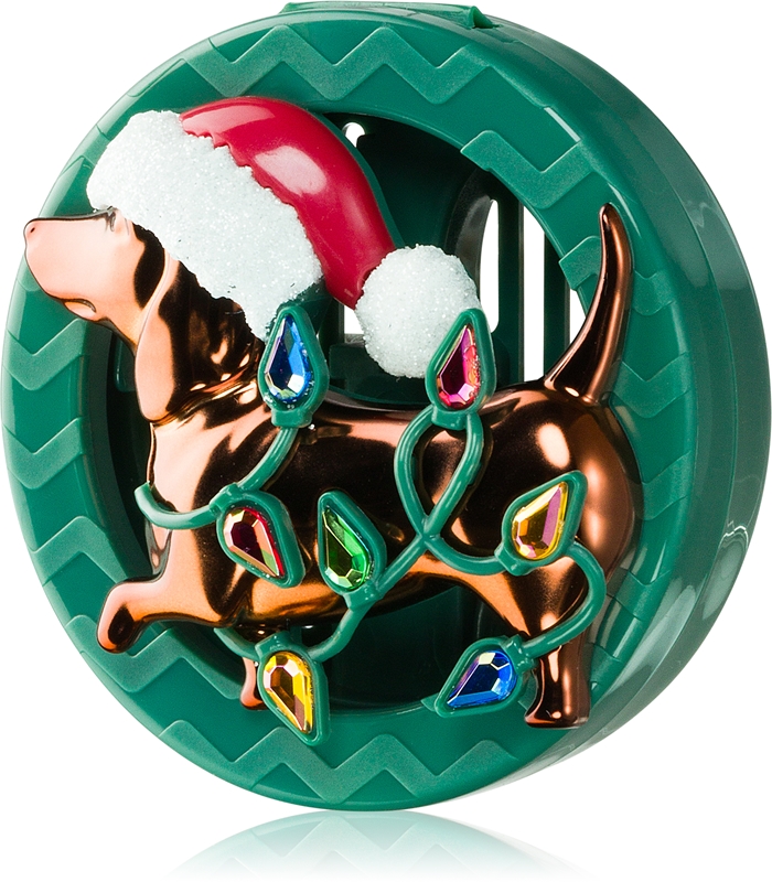 Bath & Body Works Holiday Dachsund car air freshener holder without