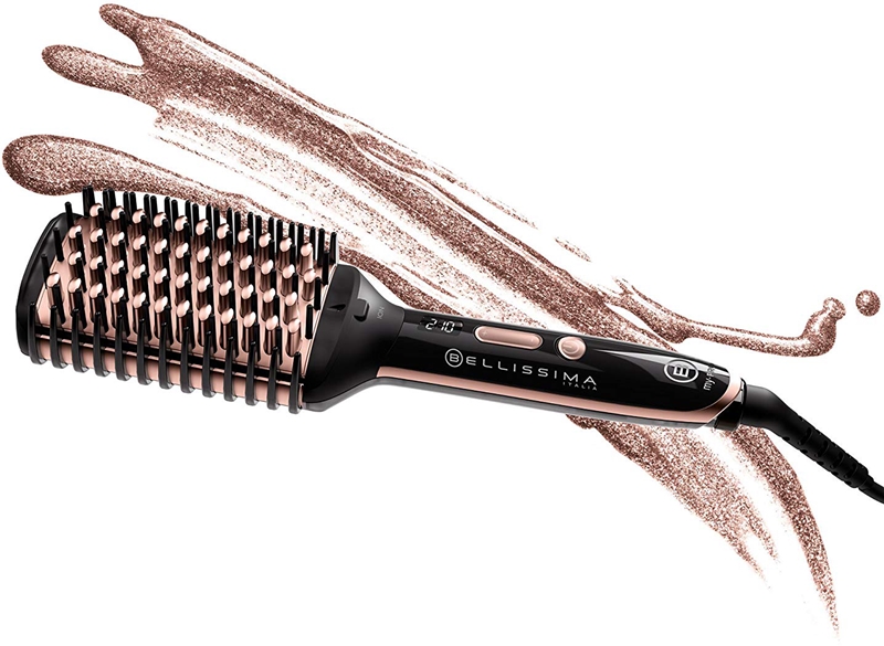 Brosse Lissante électrique Bellissima Q2301 - Modèle 53375, Occasion, Couleur Argenté - Pour Lisser Les Cheveux Facilement