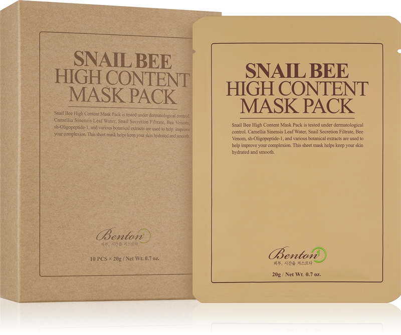 Benton Snail Bee complex care sheet mask with snail extract notino.co.uk