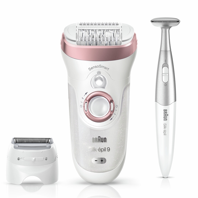 Braun Silképil 9 S9890 epilator + prirezovalnik za predel bikinija