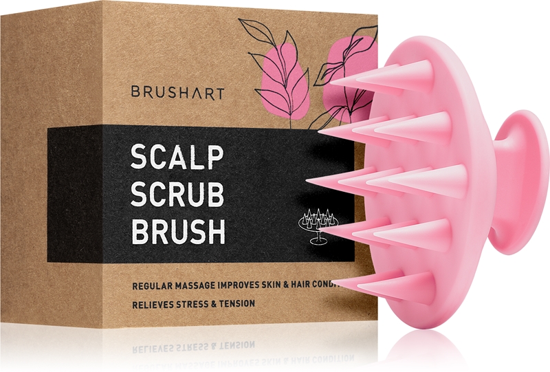 BrushArt Home Salon Scalp scrub brush pripomoček za masažo za lase