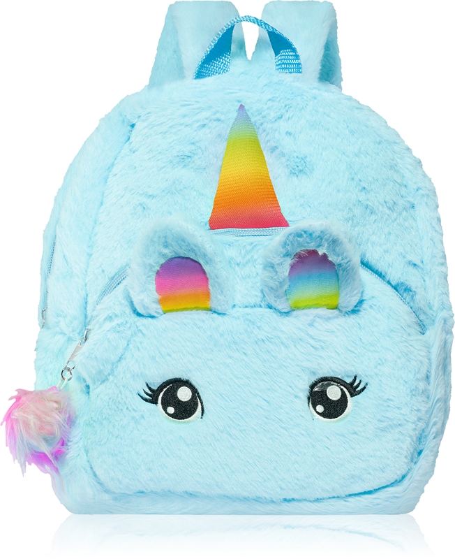 Brushart Kids Fluffy Unicorn Backpack Large Kinderrucksack 